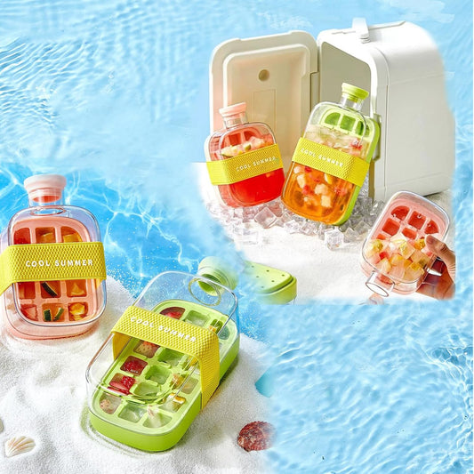 2 in 1 Ice Maker Ice Cube Bottle - Water Bottles - Lyverro