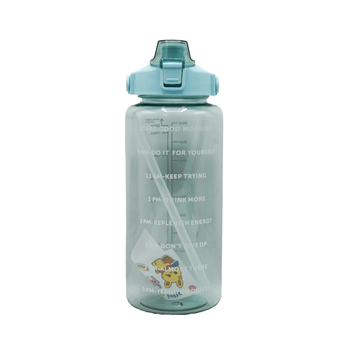 2 Litre Motivational Water Bottle