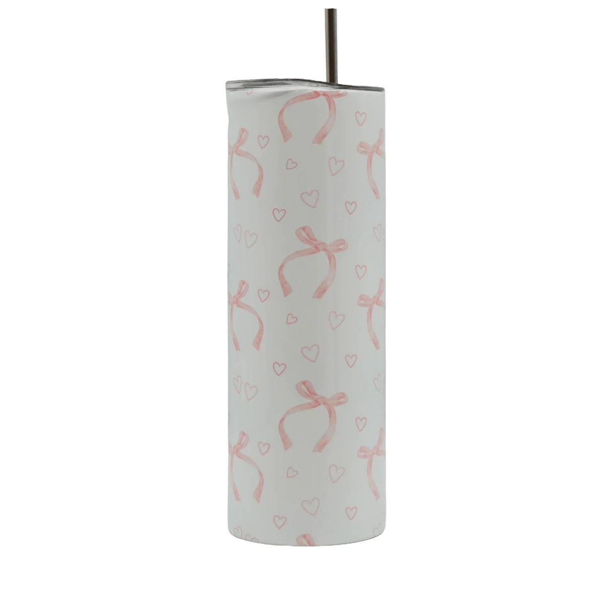 Stainless Steel Tumbler with Plastic Straw