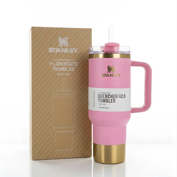 Stanley x The Holiday 40oz Quencher Travel Tumbler | Insulated Mug with Handle & Straw - Lyverro