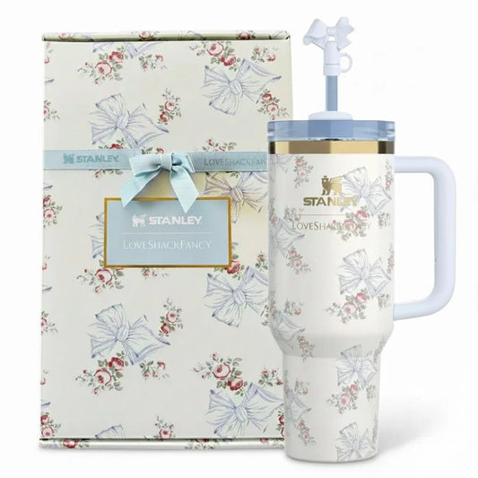 The Stanley x LoveShackFancy Quencher | 40 OZ | Gift Box - Tumbler - Lyverro