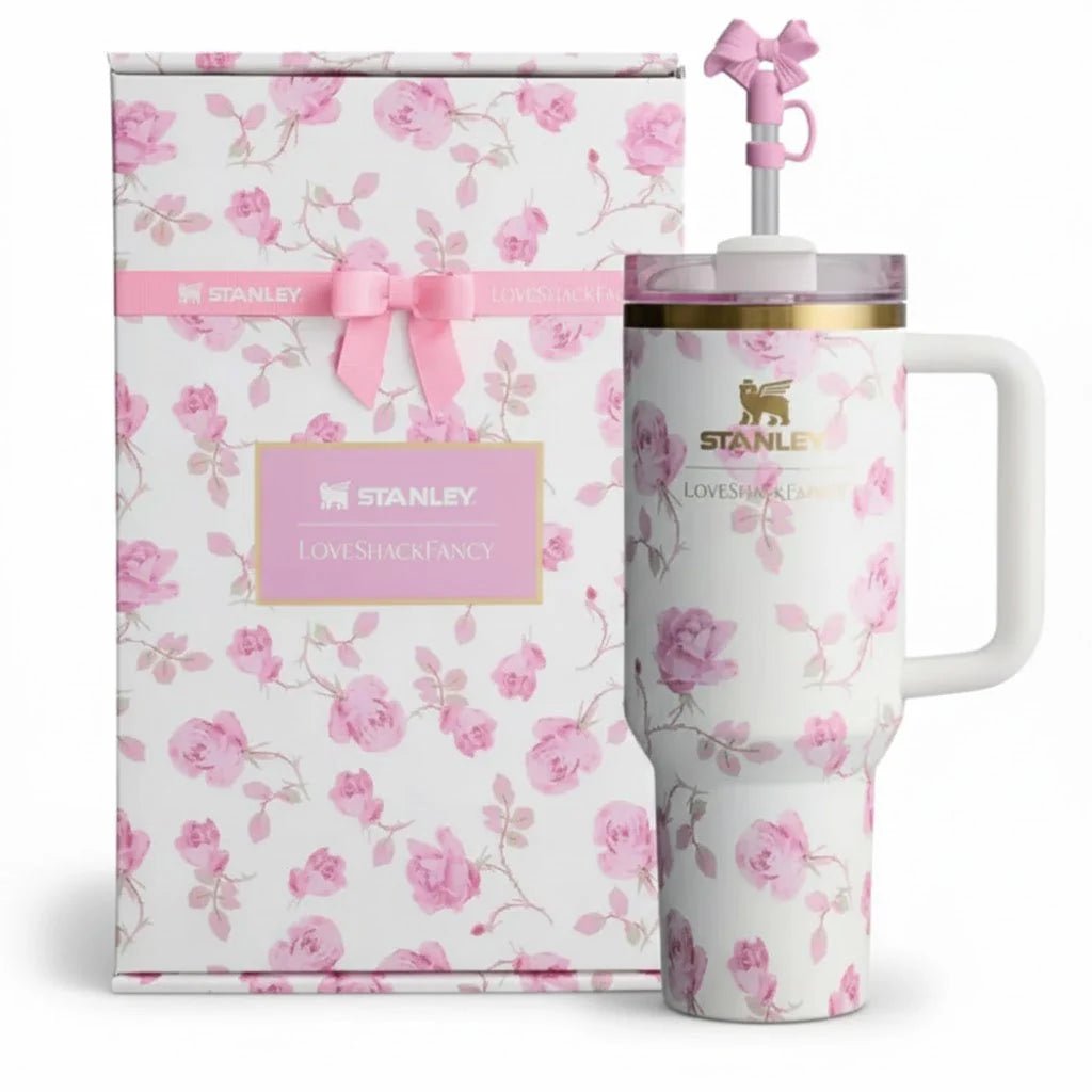 The Stanley x LoveShackFancy Quencher | 40 OZ | Gift Box - Tumbler - Lyverro