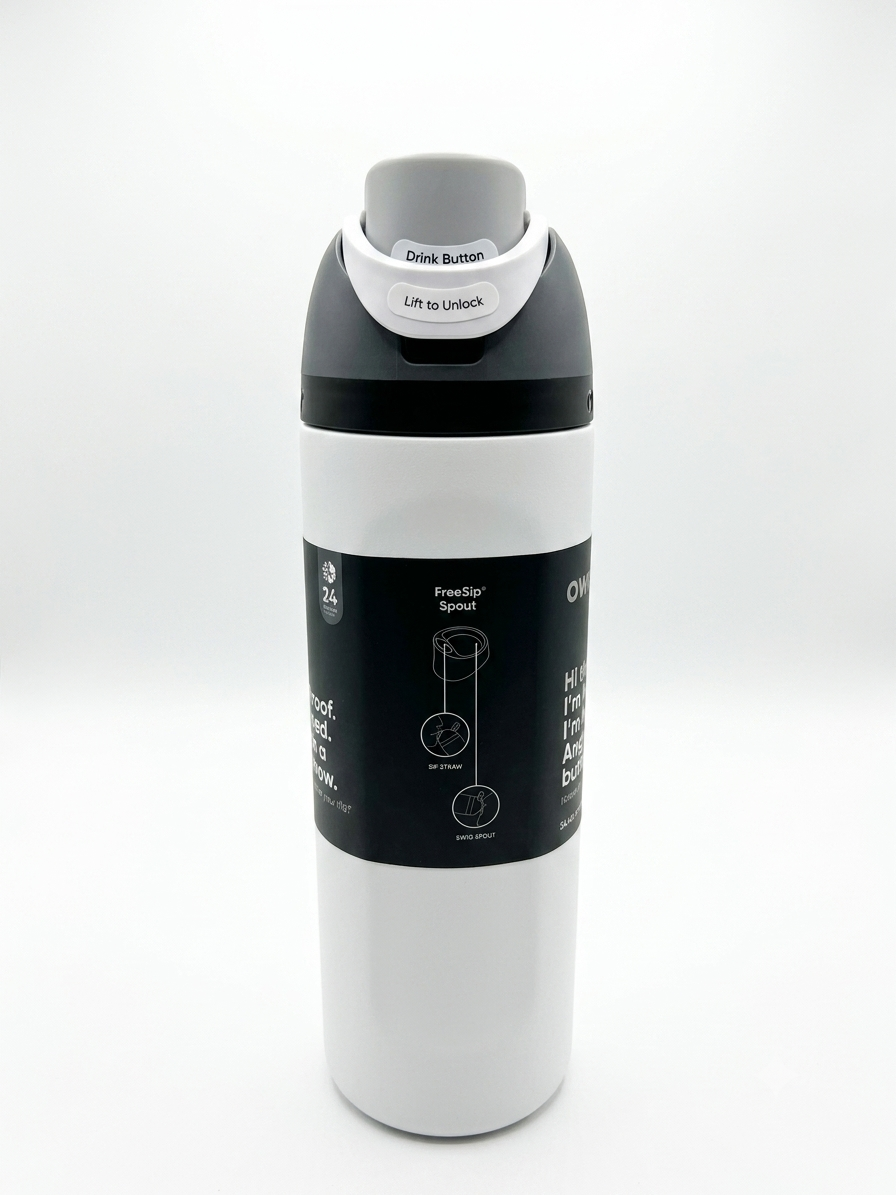 Owala FreeSip Water Bottle - 24oz | White