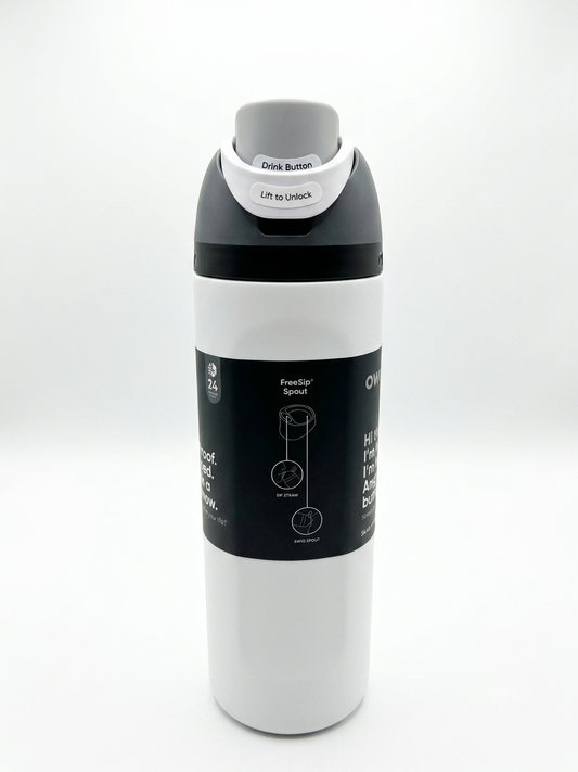 Owala FreeSip Water Bottle - 24oz | White