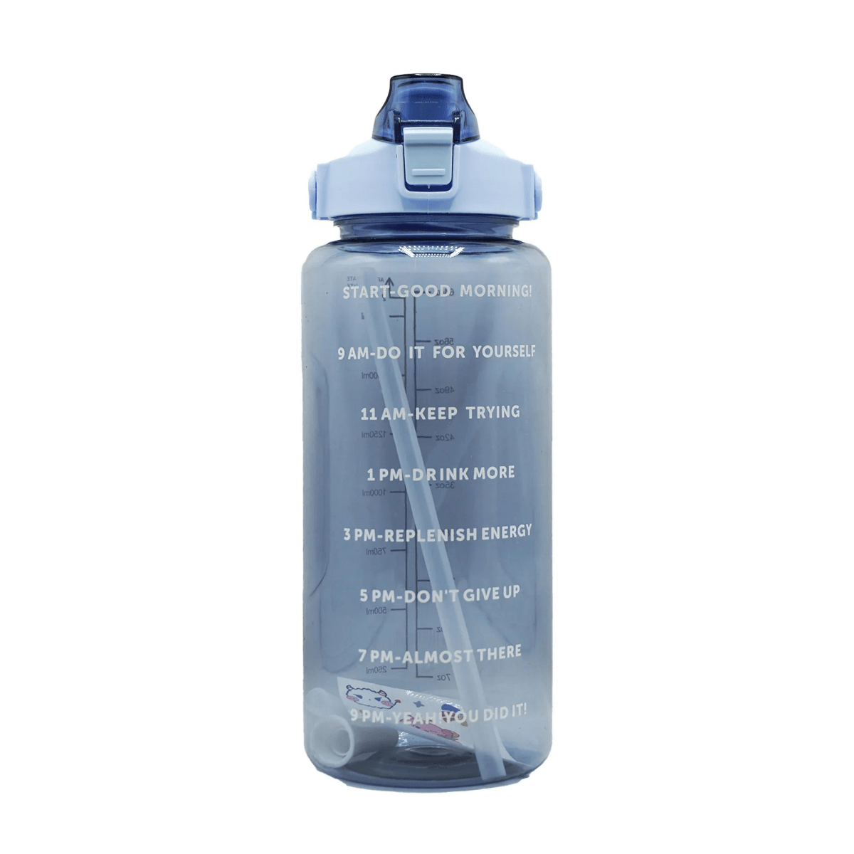 2 Litre Motivational Water Bottle