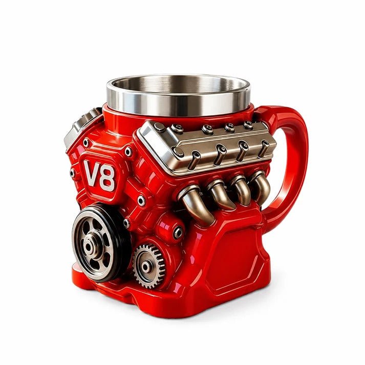 3D V8 Engine Shaped Coffee Mug – 400ml - Lyverro