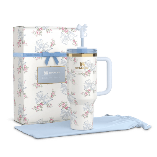 40 - OZ Stanley x LoveShackFancy | Pastel Blue - Tumbler - Lyverro