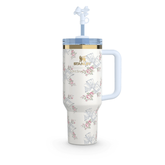 40 - OZ Stanley x LoveShackFancy | Pastel Blue - Tumbler - Lyverro