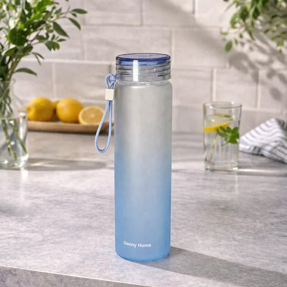 Danny Home Borosilicate Bottle With Silicone Strap Handle 21cm - Water Bottles - Lyverro