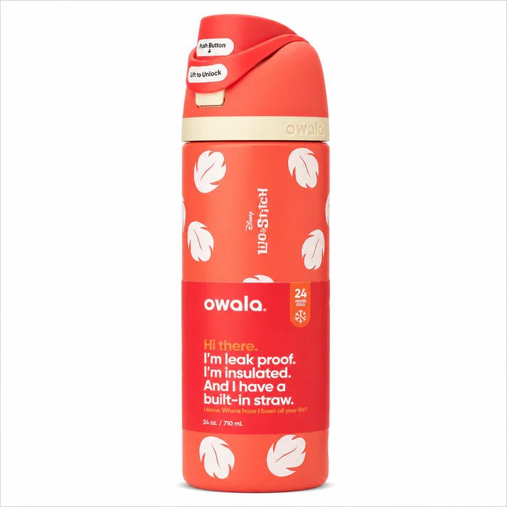 Owala 24oz Disney Lilo & Stitch Edition FreeSip Insulated Water Bottle – Limited Collection - Lyverro