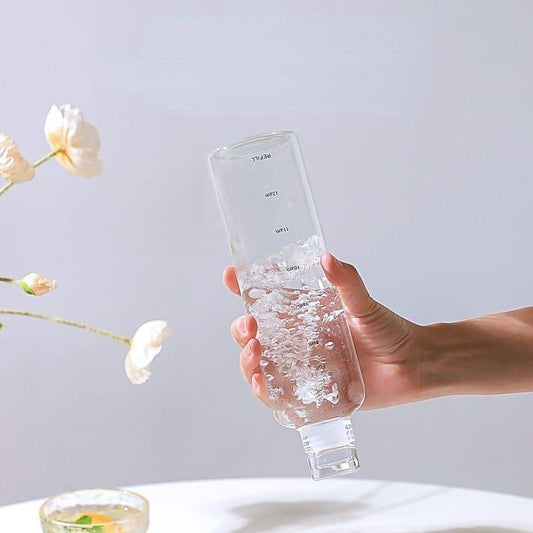 Plastic Transparent TimeMarker Water Bottle - Water Bottles - Lyverro