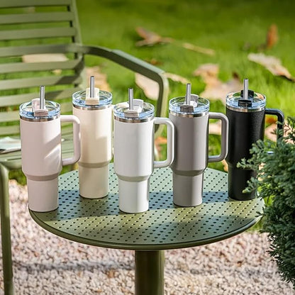 Stainless Steel Straw Replacement for Stanley 40 Oz Compatible for 40oz Stanley Cup Tumbler - Lyverro