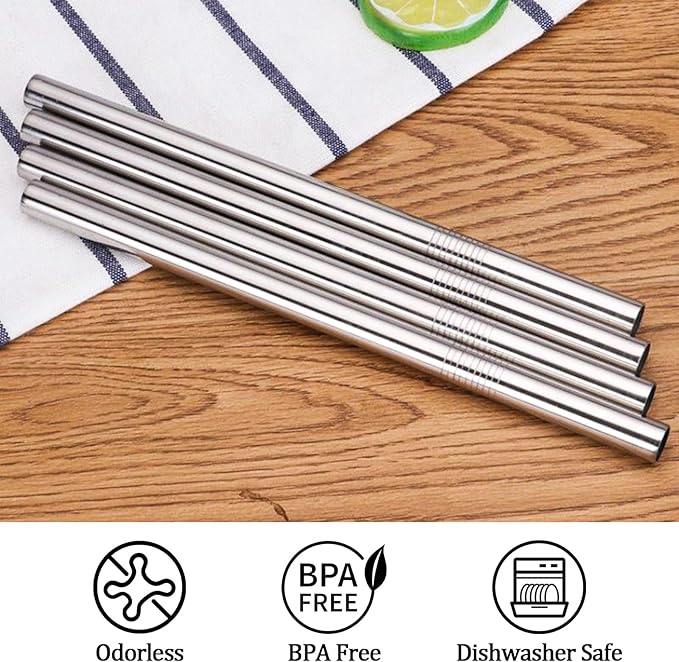 Stainless Steel Straw Replacement for Stanley 40 Oz Compatible for 40oz Stanley Cup Tumbler - Lyverro