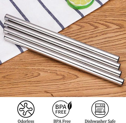 Stainless Steel Straw Replacement for Stanley 40 Oz Compatible for 40oz Stanley Cup Tumbler - Lyverro