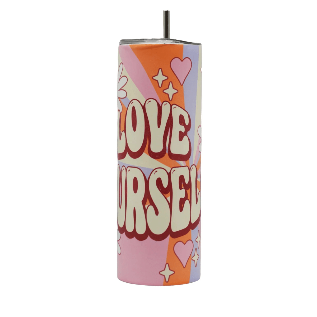 Stainless Steel Tumbler with Plastic Straw - Lyverro