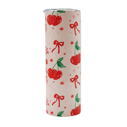 Stainless Steel Tumbler with Plastic Straw - Lyverro