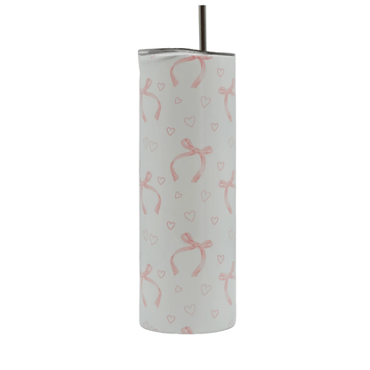 Stainless Steel Tumbler with Plastic Straw - Lyverro