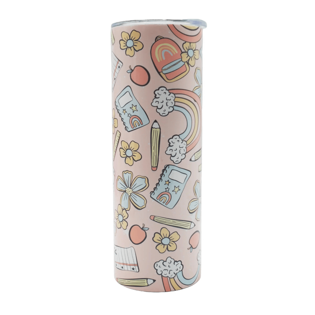 Stainless Steel Tumbler with Plastic Straw - Lyverro