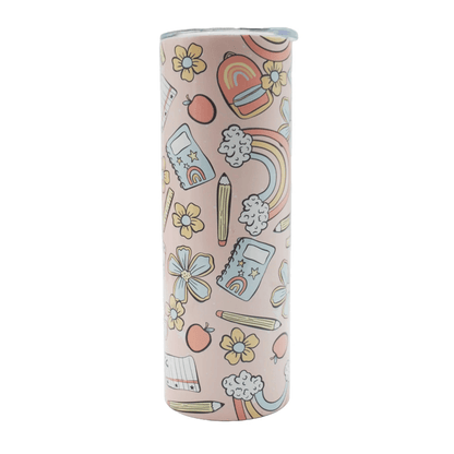 Stainless Steel Tumbler with Plastic Straw - Lyverro