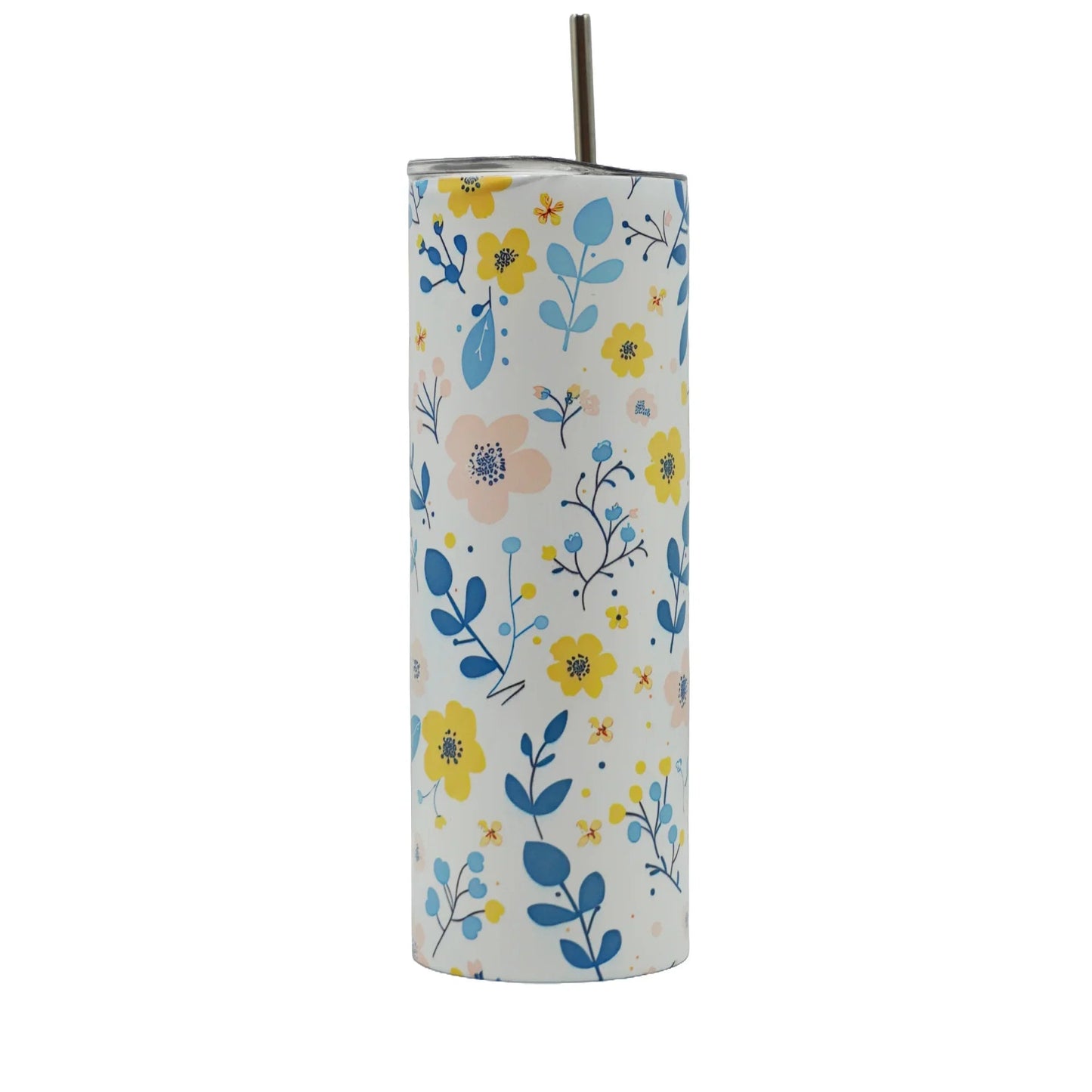 Stainless Steel Tumbler with Plastic Straw - Lyverro