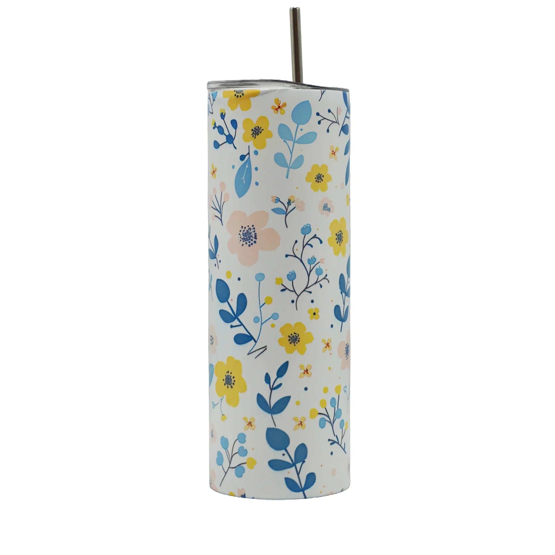 Stainless Steel Tumbler with Plastic Straw - Lyverro