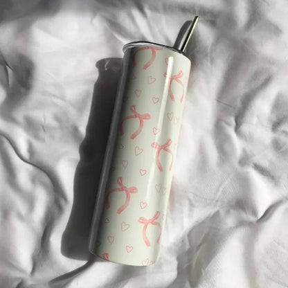 Stainless Steel Tumbler with Plastic Straw - Lyverro