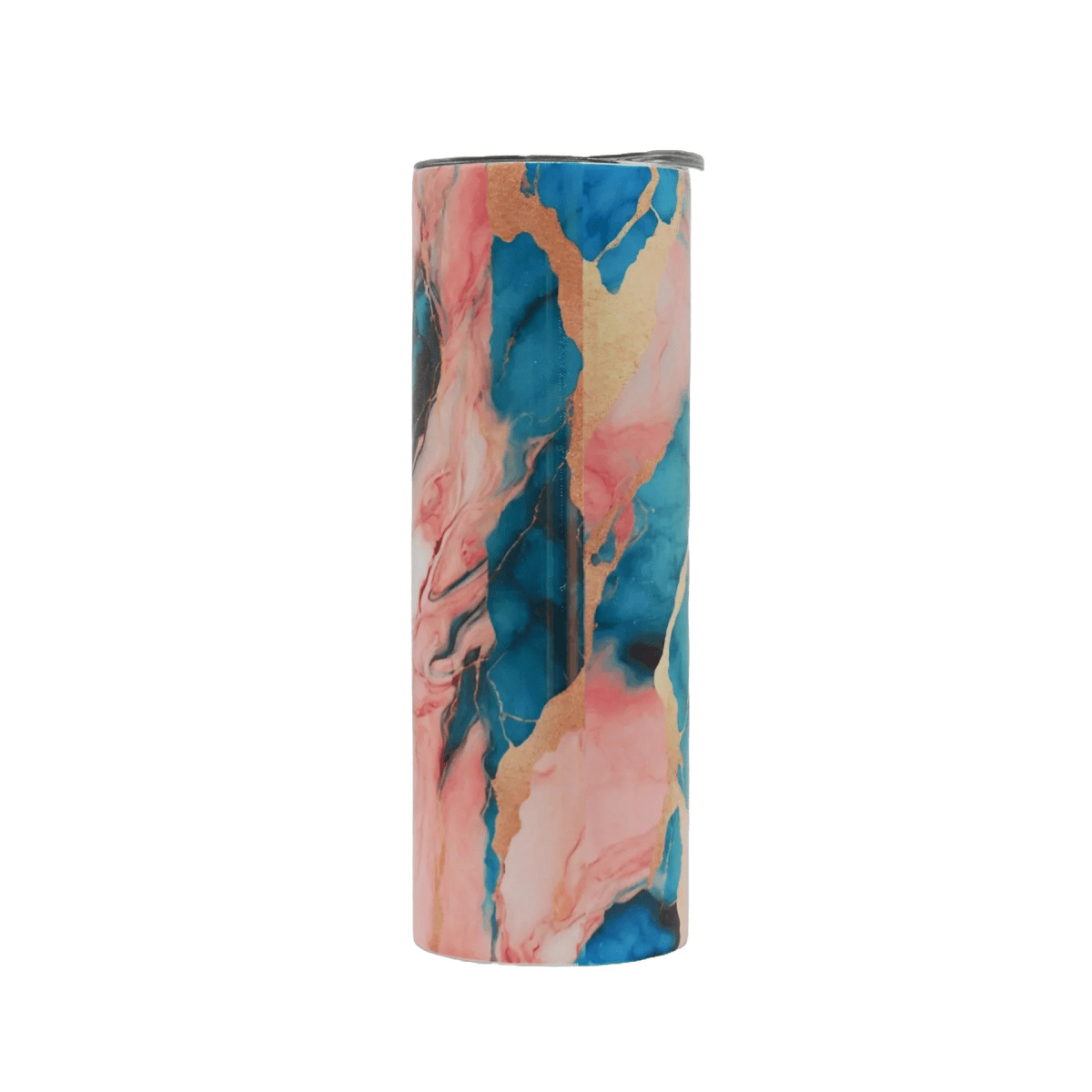 Stainless Steel Tumbler with Plastic Straw