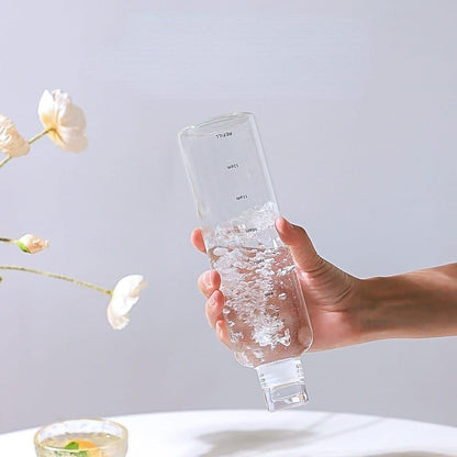 Plastic Transparent TimeMarker Water Bottle