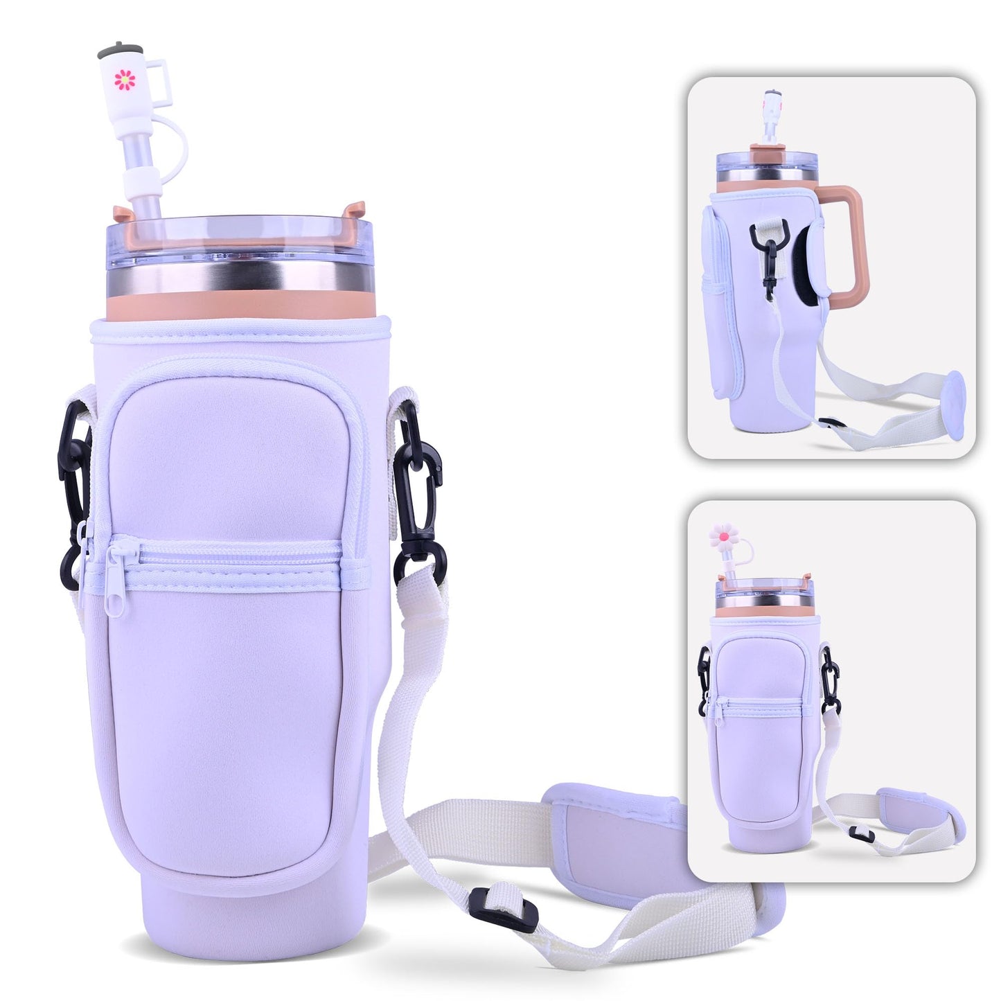 Tumbler Carrier Bag With Phone Pocket For 40oz - Lyverro