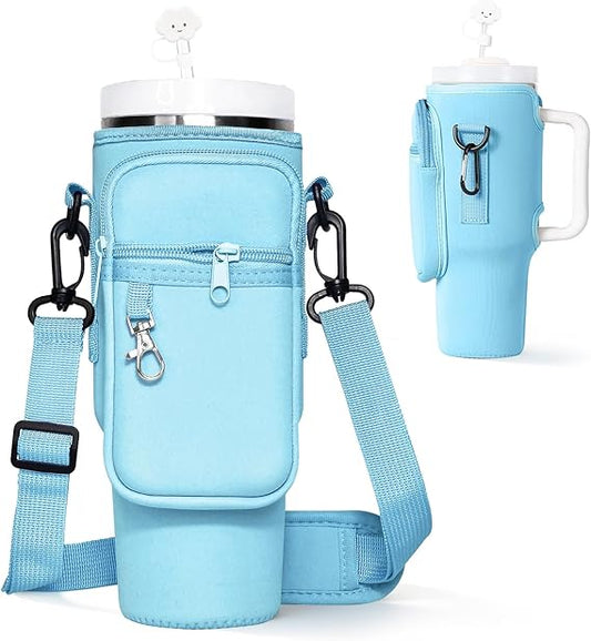 Tumbler Carrier Bag With Phone Pocket For 40oz - Lyverro